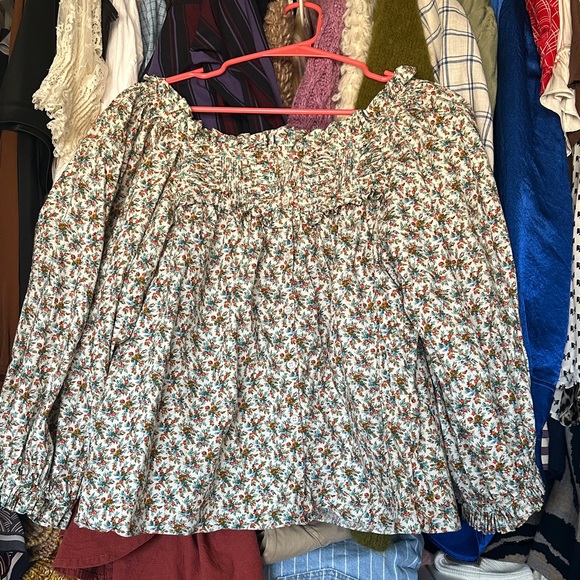 Doen Tops - Doen Claudette pintucked floral-print cotton-voile top